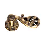 Victorian Lever Lock Scroll Bathroom (H-1253)